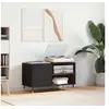Image de Armoire à disques noir 85x38x48 cm bois d ingénierie