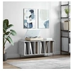 Image de Platenkast 100x38x48 cm bewerkt hout betongrijs831752