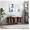 Image de Armoire à disques chêne fumé 100x38x48 cm bois d ingénierie