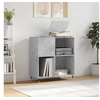 Image de Armoire à disques gris béton 84,5x38x89 cm bois d ingénierie