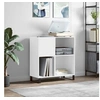 Image de Armoire à disques blanc 84,5x38x89 cm bois d ingénierie