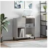 Image de Platenkast 84,5x38x89 cm bewerkt hout grijs sonoma eikenkleurig831786