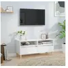 Image de Meuble TV, Armoire de Télévision avec Rangement, Meuble Télé Salon Salle de Séjour Intérieur, Scandinave, Blanc Bois d'Ingénierie