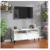 Image de Meuble TV blanc 100x34,5x44,5 cm bois d'ingénierie831901