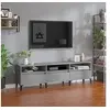 Image de Meuble TV gris béton 150x30x44,5 cm bois d'ingénierie831921