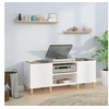 Image de Platenkast 121x38x48 cm bewerkt hout hoogglans wit831927