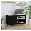 Image de Armoire à disques noir 84,5x38x48 cm bois d ingénierie