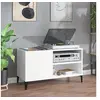 Image de Armoire à disques blanc 84,5x38x48 cm bois d ingénierie