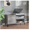 Image de Armoire à disques sonoma gris 84,5x38x48 cm bois d ingénierie