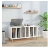 Image de Platenkast 100x38x48 cm bewerkt hout wit831973