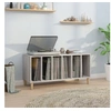 Image de Platenkast 100x38x48 cm bewerkt hout grijs sonoma eikenkleurig831979