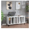 Image de Platenkast 100x38x48 cm bewerkt hout wit831981