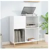 Image de Armoire à disques blanc 84,5x38x89 cm bois d ingénierie