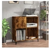 Image de Armoire à disques chêne fumé 84,5x38x89 cm bois d ingénierie