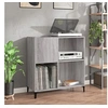 Image de Platenkast 84,5x38x89 cm bewerkt hout grijs sonoma eikenkleurig832003