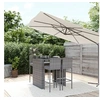 Image de 5-delige Tuinbarset met kussens poly rattan grijs3187626