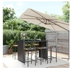 Image de 7-delige Tuinbarset poly rattan en massief acaciahout zwart3187686