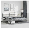 Image de Bedframe met hoofdbord metaal zwart 183x213 cm352583