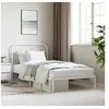 Image de Bedframe met hoofdbord metaal wit 107x203 cm352623