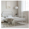 Image de Bedframe met hoofd- en voeteneinde metaal wit 100x190 cm352639
