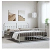 Image de Bedframe met hoofd- en voeteneinde metaal wit 183x213 cm352650