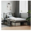 Image de Bedframe met hoofdbord metaal zwart 107x203 cm353435