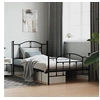 Image de Bedframe met hoofd- en voeteneinde metaal zwart 107x203 cm353453