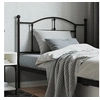 Image de Tête de lit métal noir 107 cm, tête de lit en métal, tête de lit noire,, tête de lit pour lit simple