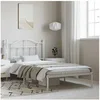 Image de Bedframe met hoofdbord metaal wit 100x190 cm353482