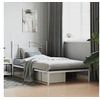 Image de Bedframe met hoofdbord metaal wit 107x203 cm353484