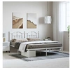Image de Bedframe met hoofdbord metaal wit 183x213 cm353493