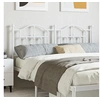 Image de Tête de lit métal blanc 150 cm, tête de lit pour lit double, tête de lit blanche,, tête de lit en métal 353522