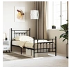 Image de Bedframe met hoofd- en voeteneinde metaal zwart 90x200 cm353548