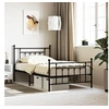 Image de Bedframe met hoofd- en voeteneinde metaal zwart 107x203 cm353551