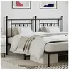 Image de Tête de lit métal noir 180 cm 353573