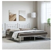 Image de Bedframe met hoofdbord metaal wit 193x203 cm353592