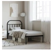 Image de Bedframe met hoofdbord metaal zwart 90x200 cm353628