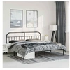 Image de Bedframe met hoofdbord metaal zwart 183x213 cm353640
