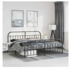 Image de Bedframe met hoofd- en voeteneinde metaal zwart 183x213 cm353658