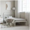 Image de Bedframe met hoofdbord metaal wit 107x203 cm353680