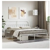 Image de Bedframe met hoofdbord metaal wit 180x200 cm353688