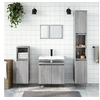 Image de Ensemble d armoires de salle de bain 3 pcs sonoma gris