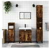 Image de Ensemble d'armoires de salle de bain 3 pcs chêne fumé 3187802