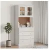 Image de Buffet ALTA blanc 77x35x165 cm bois massif de pin 3187780