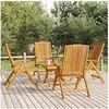 Image de Salon de jardin 5 pcs bois massif de teck , ensemble de salon, ensemble de mobilier d'extérieur, ensemble de salon 3187812