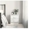Image de Table de chevet ALTA blanc 43x35x40,5 cm bois de pin massif 353916
