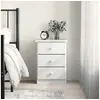 Image de Table de chevet ALTA blanc 41x35x55 cm bois de pin massif 353918