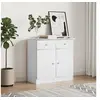 Image de Buffet ALTA blanc 77x35x73 cm bois massif de pin 353942