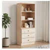 Image de Bibliothèque avec tiroirs ALTA 60x35x142 cm bois massif de pin