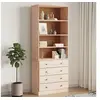 Image de Bibliothèque avec tiroirs ALTA 77x35x186,5cm bois massif de pin